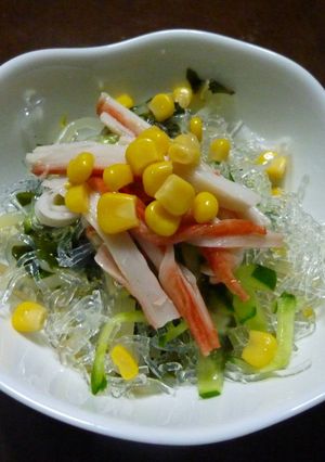 低カロリー★美味★満腹な海草麺サラダ-レシピのメイン写真