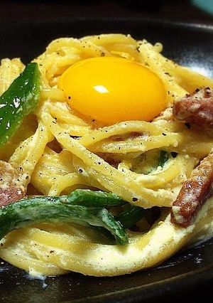 塩麹豆腐のワイルド☆カルボナーラ-レシピのメイン写真
