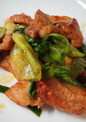 豚ロース　塩麹と豆板醤のジャン辛炒め！-レシピのメイン写真
