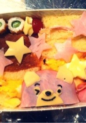 手作りパンのサンドイッチキャラ弁当-レシピのメイン写真