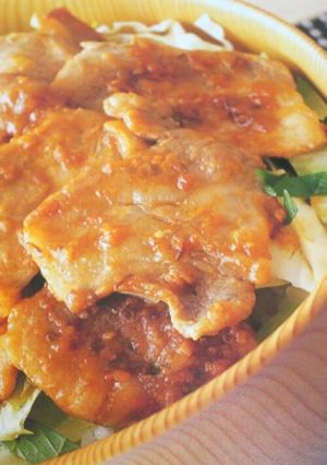 味噌バター豚丼-レシピのメイン写真