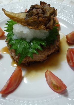 ぽん酢で食べる、和風ハンバーグ。-レシピのメイン写真