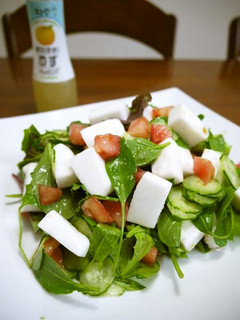 はんぺんと野菜のゆずドレッシングサラダ♪-レシピのメイン写真