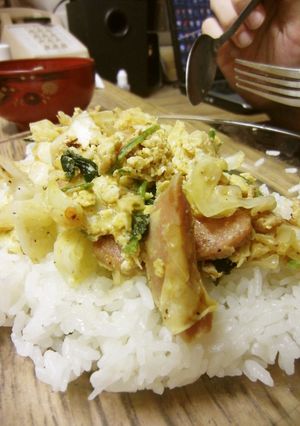 ポパイ♥スパム炒め-レシピのメイン写真