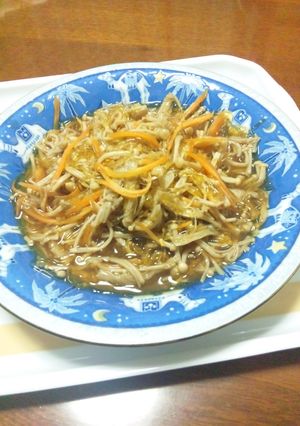 ヘルシー！海藻麺とえのきと人参の甘醤油煮-レシピのメイン写真