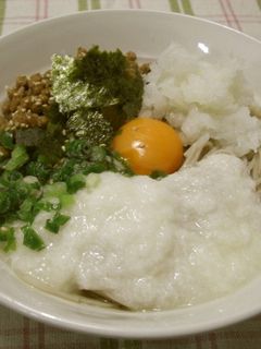おろし納豆とろろそば-レシピのメイン写真