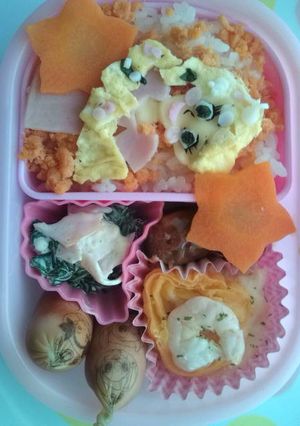 キャラ弁 ラプンツェル弁当-レシピのメイン写真