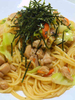 鶏モモとキャベツの和風パスタ-レシピのメイン写真