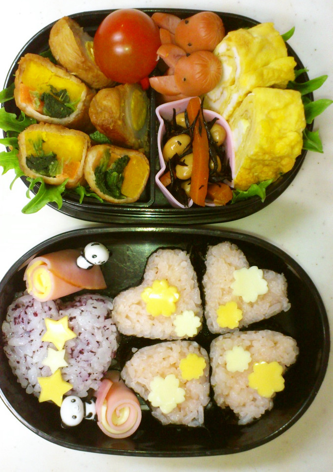 ハートと星のきらきら弁当-レシピのメイン写真