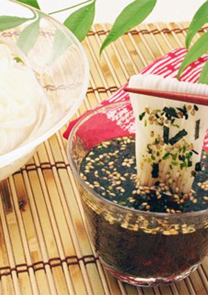 海苔とごま風味のそうめん-レシピのメイン写真