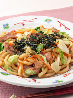 しょうゆ風味の焼きうどん-レシピのメイン写真
