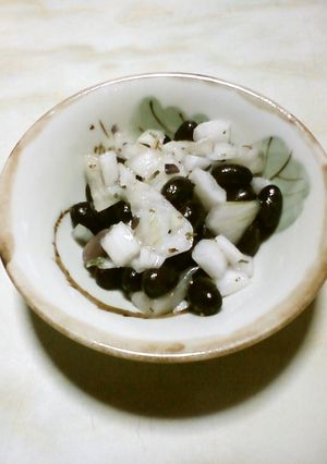 金ごま油で豆と新たまねぎのマリネ-レシピのメイン写真