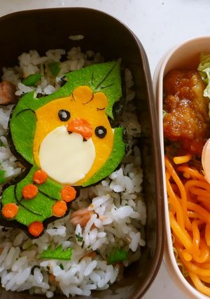 ポケモンＢＷキャラ弁（クルミル）-レシピのメイン写真