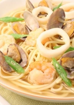 魚介の和風スープスパゲッティー-レシピのメイン写真
