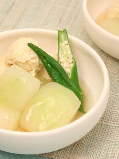 冬瓜と鶏団子の冷やし鉢-レシピのメイン写真