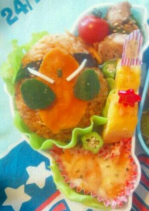 キャラ弁*フォーゼファイヤーステイツ-レシピのメイン写真