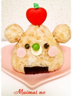 キャラ弁*簡単♡おにぎりdeくまちゃん-レシピのメイン写真
