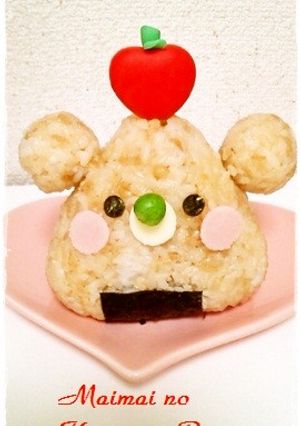 キャラ弁＊簡単♡おにぎりdeくまちゃん-レシピのメイン写真