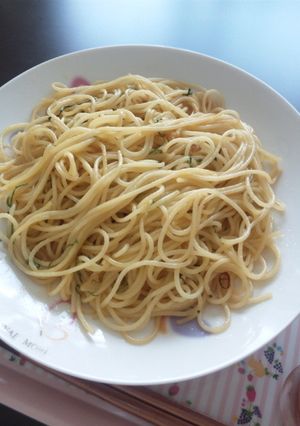 めんつゆと青じそ☆和風ペペロンチーノ-レシピのメイン写真