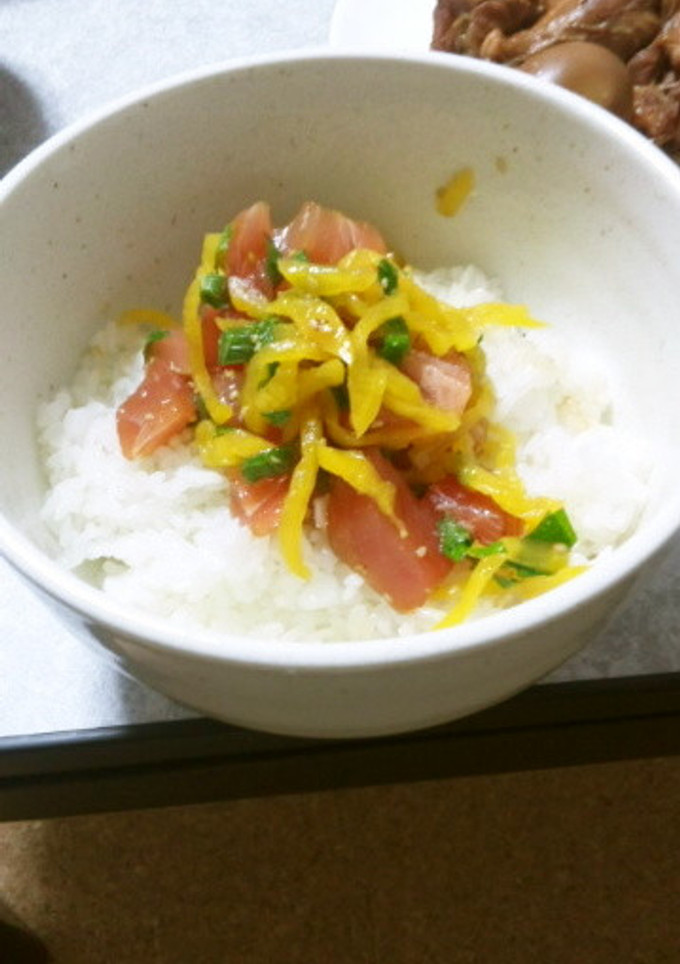 とろたく丼-レシピのメイン写真