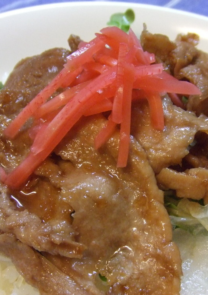 簡単！豚の生姜焼き丼-レシピのメイン写真
