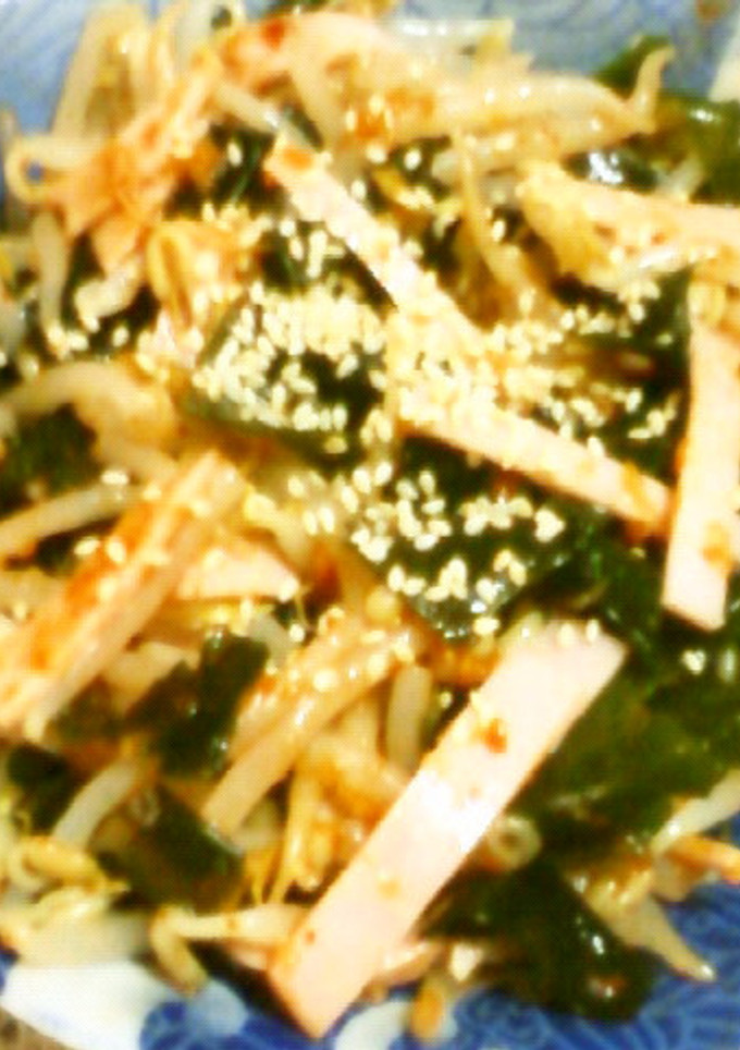 もやしワカメ細切りハムの中華キムチ和え★-レシピのメイン写真