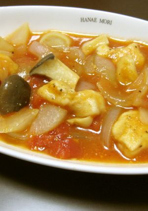 野菜たっぷり☆鶏むねの味噌トマトスープ-レシピのメイン写真