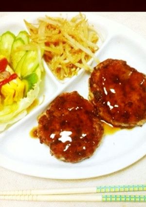 ゼラチン入り♡ほうれん草ハンバーグ♡-レシピのメイン写真