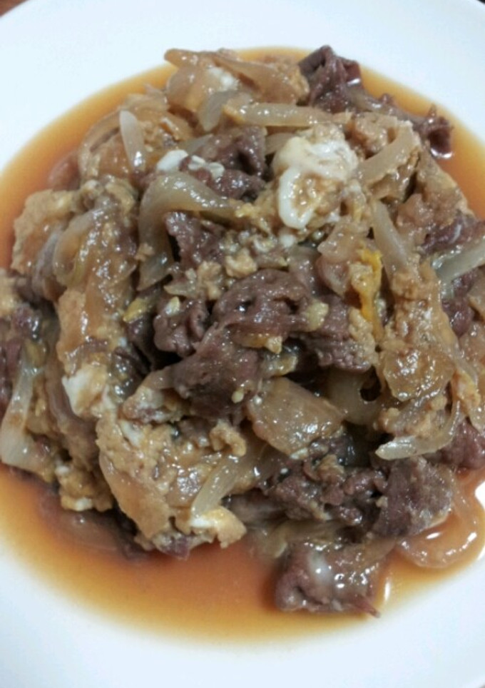 牛肉のすき焼き風卵とじ-レシピのメイン写真