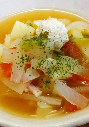 野菜たっぷりさっぱりトマト大根スープ☆-レシピのメイン写真