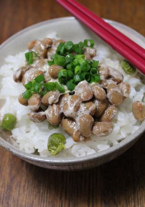 ヘルシー！ふっくら豆ごはんｄｅ納豆丼-レシピのメイン写真