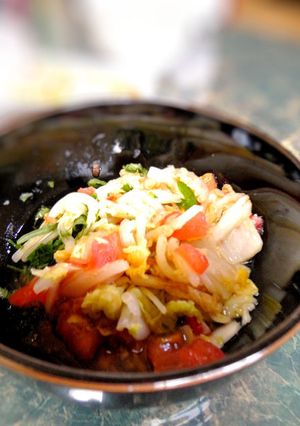 萎びちゃった白菜☆白菜の大葉トマト和え-レシピのメイン写真