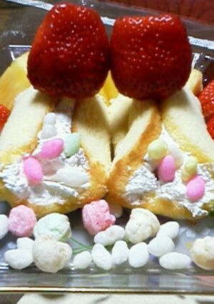 ひな祭り簡単ケーキ-レシピのメイン写真