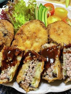 ナスのはさみ揚げ☆-レシピのメイン写真