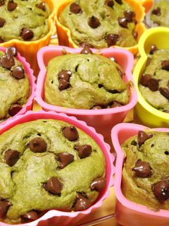 豆腐ノンオイルもちもち抹茶マフィン-レシピのメイン写真