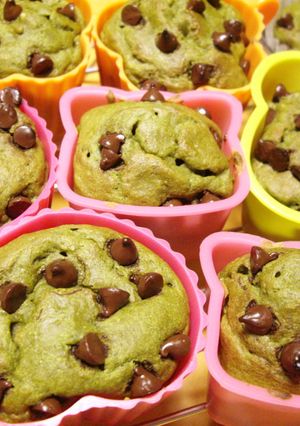 豆腐ノンオイルもちもち抹茶マフィン-レシピのメイン写真