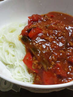 ジャージャー麺風あんかけそうめん-レシピのメイン写真