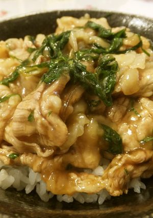 冷豚丼　～みょうが＆大葉～-レシピのメイン写真