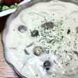 きのこと玉葱だけ´ω`クリームスープ♪