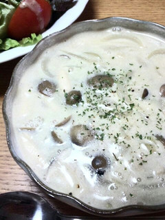 きのこと玉葱だけ´ω`クリームスープ♪-レシピのメイン写真