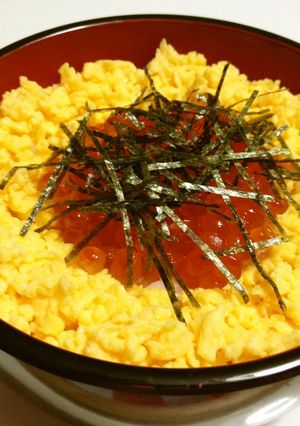 海と陸の卵さん♡ご機嫌いかが♡交流丼♡-レシピのメイン写真