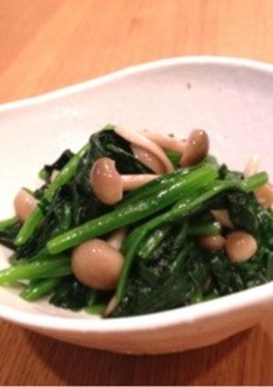 ほうれん草としめじのお浸し-レシピのメイン写真