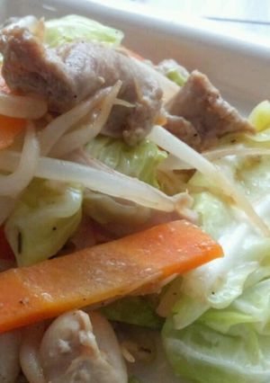 鳥もつ野菜炒め-レシピのメイン写真