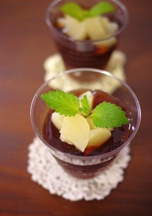 さっぱりふるふる紅茶のジュレ-レシピのメイン写真