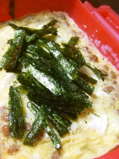 レンジにおまかせ!納豆の卵焼き♪-レシピのメイン写真