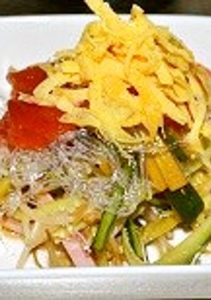 海藻麺をプラスで女子会向きのサラダに-レシピのメイン写真