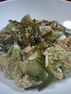ナーベーラーンブシー(へちまの味噌煮)-レシピのメイン写真