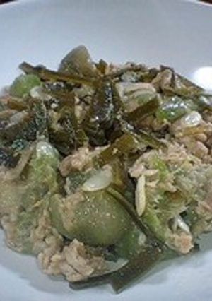 ナーベーラーンブシー(へちまの味噌煮)-レシピのメイン写真