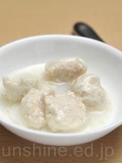 【離乳食 後期】つくねのミルク煮-レシピのメイン写真