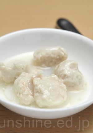【離乳食 後期】つくねのミルク煮-レシピのメイン写真